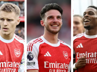 Arsenal nhận tin trái chiều về Odegaard và Rice