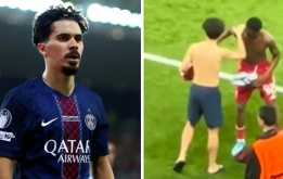 Vitinha nán lại 20 phút để đổi áo với sao trẻ Liverpool