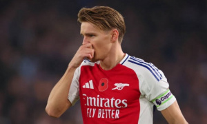 Arsenal bỏ ngỏ ngày Odegaard trở lại, ưu tiên hồi phục an toàn