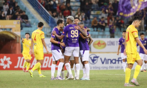 Hoàng Hên lập cú đúp, Hà Nội FC thắng PVF-CAND 4-0