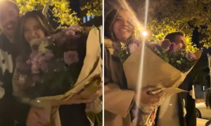 Messi bất ngờ xuất hiện trong video của một cặp đôi tại Barcelona