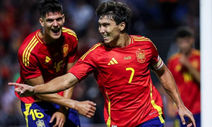 Gonzalo đeo băng đội trưởng, U21 Tây Ban Nha thắng đậm 7-0 San Marino