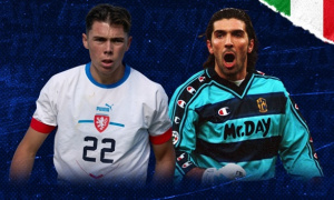 Con trai Buffon tỏa sáng cho CH Czech với hai cú hat-trick