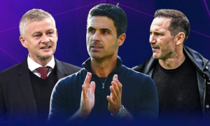 BXH cựu cầu thủ làm HLV, Arteta dẫn đầu và thứ hạng bất ngờ của Ole