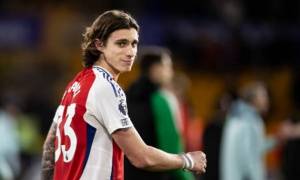 Arsenal hồi hộp chờ Calafiori kịp trở lại trước derby