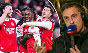 Gary Neville dự đoán Arsenal sớm vô địch Champions League