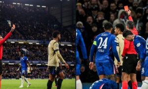 Hansi Flick nói gì về thẻ đỏ của Araujo?