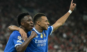 Mbappe lập poker, Real Madrid giành trọn 3 điểm tại Hy Lạp