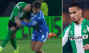 Antony thoát thẻ đỏ sau pha húc đầu gây sốc ở Europa League