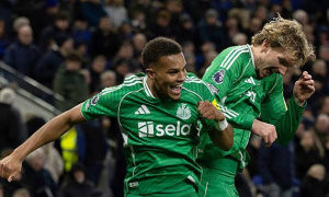 Thiaw lập cú đúp giúp Newcastle thắng dễ Everton