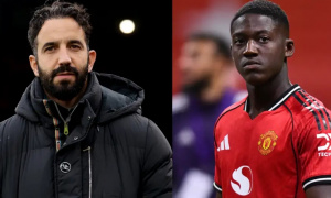 Ruben Amorim thừa nhận mệt mỏi với câu hỏi về Kobbie Mainoo