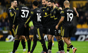 Bruno Fernandes xuất sắc, Man United giành chiến thắng 4-1 trước Wolves