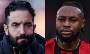 Ruben Amorim khen ngợi Semenyo nhưng từ chối tin đồn chuyển nhượng