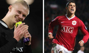 Erling Haaland vượt qua Ronaldo, chinh phục mốc 104 bàn Ngoại hạng Anh