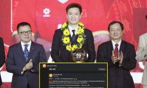 Báo Thái Lan lên tiếng khi Hoàng Đức đoạt QBV Việt Nam 2025