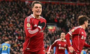 Florian Wirtz ghi bàn đầu tiên, Adam Bate khen Liverpool bùng nổ ở Ngoại hạng Anh