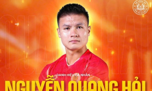 Nguyễn Quang Hải trở thành cầu thủ nội đắt giá nhất Việt Nam hiện nay