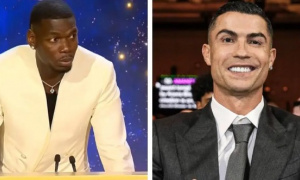 Pogba tri ân Ronaldo sau giải thưởng 'Sự trở lại của năm'