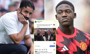 Mainoo 'thả tim' ảnh chế giễu Amorim sau trát sa thải