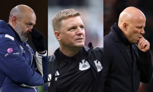 Top 10 HLV Ngoại hạng Anh nguy cơ bị sa thải: Nuno Santo đếm ngày rời West Ham