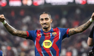 Raphinha hóa người hùng định đoạt Siêu cúp Tây Ban Nha