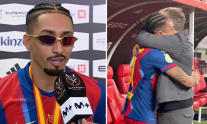 Raphinha tiết lộ suýt rời Barca trước khi gặp Flick