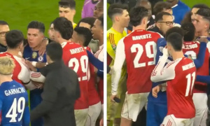 Martin Zubimendi cười khẩy khiến Enzo Fernandez nổi đóa