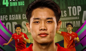 Chủ tịch VFF vinh danh Vua phá lưới Đình Bắc tại sân Hàng Đẫy