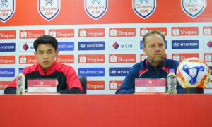 HLV Polking khẳng định CAHN đá hết mình vì người hâm mộ