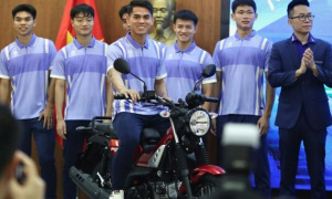 U23 Việt Nam nhận dàn xe máy gần 1 tỷ đồng