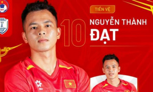 Sao U23 Việt Nam Nguyễn Thành Đạt đứt dây chằng, nghỉ hết mùa
