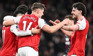 Gyokeres lần đầu ghi bàn 2 trận liên tiếp cho Arsenal