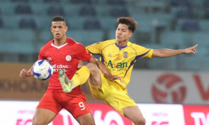 SLNA 10 người nhấn chìm Thể Công Viettel tại Hàng Đẫy