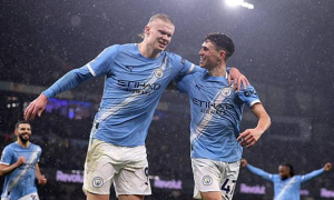 Hạ Fulham bằng 3 bàn chớp nhoáng, Man City thách thức Arsenal