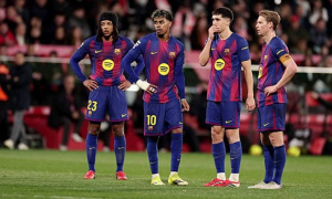 Barca dâng ngôi đầu cho Real sau trận thua ngược Girona