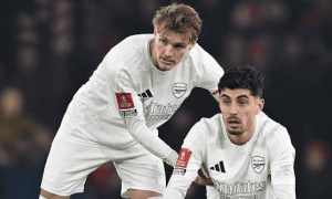 Arteta gạch tên Odegaard và Havertz trận gặp Wolves