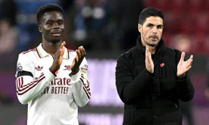 Arteta chốt vai trò mới cho Saka sau trận thắng Wigan