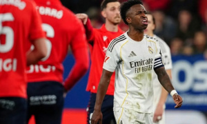 Real thua sốc Osasuna, nguy cơ mất ngôi đầu vào tay Barca