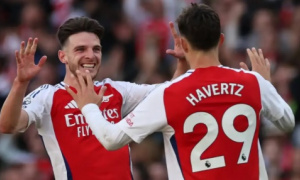 Arsenal đón Declan Rice và Kai Havertz trở lại đấu Brighton