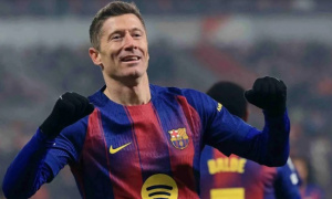 Robert Lewandowski là vũ khí bí mật của Barca trước Newcastle