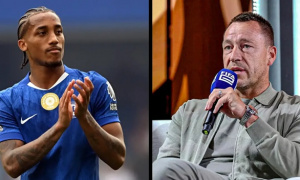 John Terry ví Joao Pedro với huyền thoại Didier Drogba