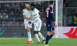 Bologna và Roma bất phân thắng bại tại Dall'Ara