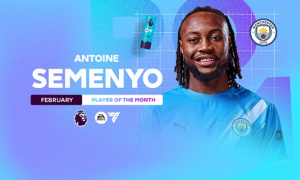 Semenyo ẵm giải Cầu thủ hay nhất tháng Ngoại hạng Anh