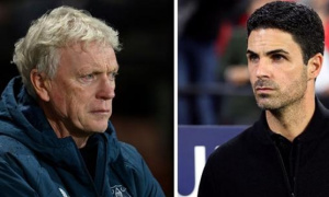 Moyes dùng sơ đồ 5 hậu vệ để cản bước Arsenal