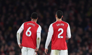Tấm khiên Saliba và Gabriel đứng sau vinh quang của Arsenal