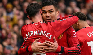 Man Utd không thể sống thiếu Casemiro và Bruno Fernandes