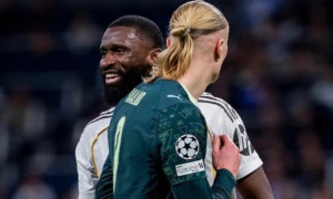Antonio Rudiger quyết tâm khóa chặt Haaland tại Etihad
