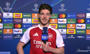 Arsenal vào tứ kết C1, Declan Rice gửi thông điệp đến Man City