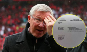 Bản danh sách mật phơi bày nỗi tiếc nuối của Sir Alex