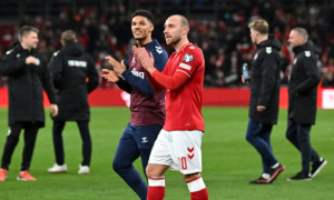 Dự bị 17 phút, Eriksen vẫn khiến Hojlund lu mờ tại tuyển Đan Mạch